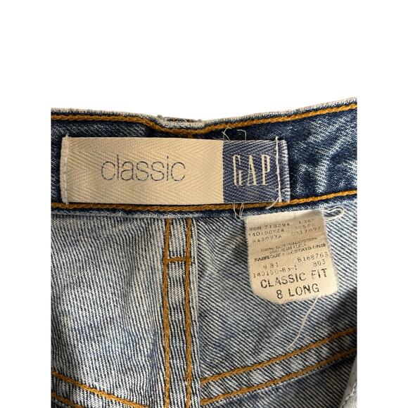 Gap Vintage Classic Fit High Waisted Jeans in Medium Wash. Size 8 Long - Picture 4 of 5